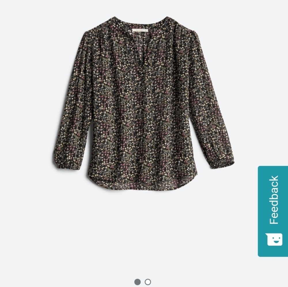 Fun2Fun Cherene Elastic Sleeve Blouse Size Small